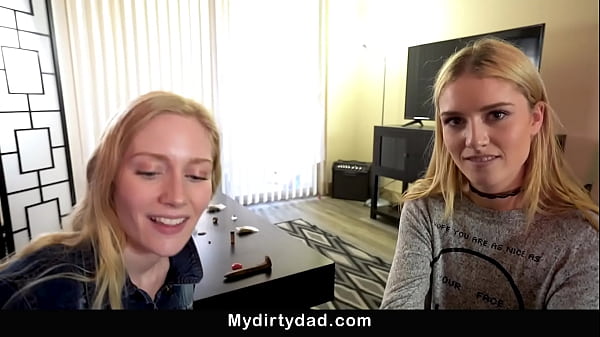 Twin Sisters had Hard fuck Session With Their Step-dad | Emma Starletto | Mazzy Grace | 18 year old